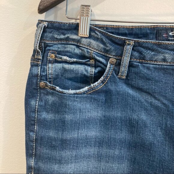 SILVER JEANS Sz 16 x 33 Izzy Bootcut Cropped to Ankle Length  Raw Hem Jeans - Picture 4 of 7